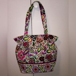 Vera Bradley quilted floral shoulder bag